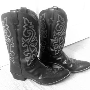 Black Justin Western Boots Men’s size 15